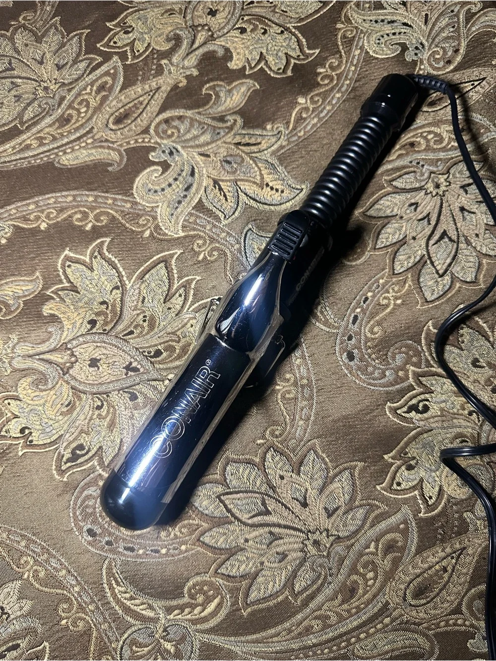Black Ceramic Styling Curling Iron with Clamp - CONAIR